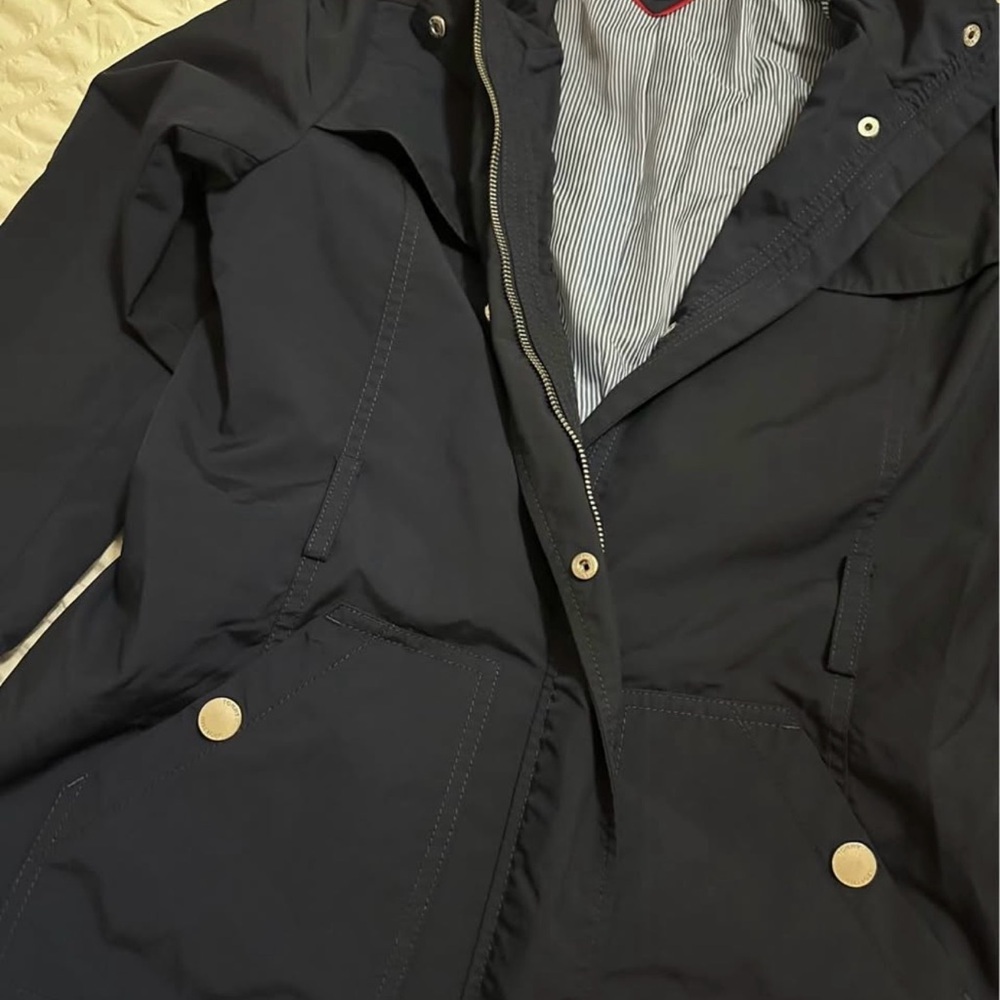 Tommy Hilfiger Dark Blue with Striped Lining. Used once